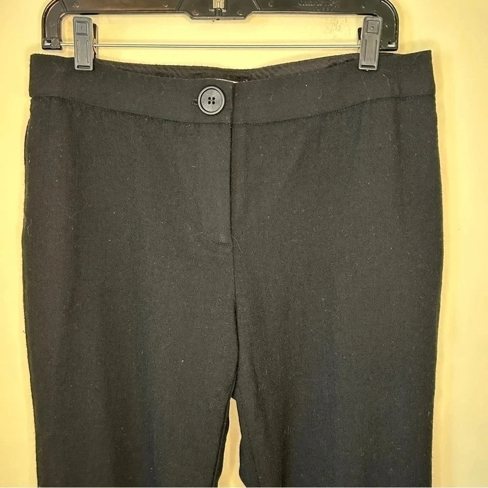 Kate Spade Live Colorfully Wool Dress Pants Black Size 10 Bootcut